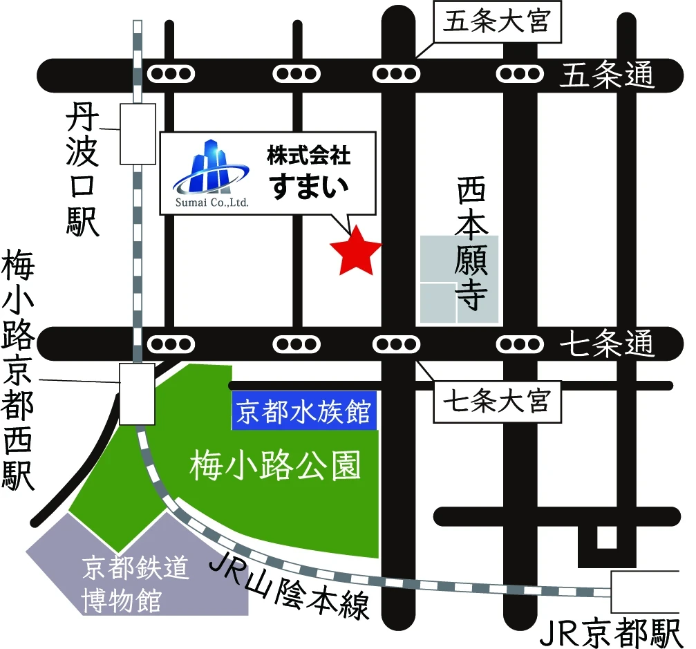 すまい｜京都　不動産｜地図